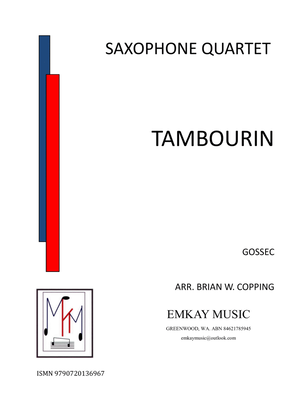 Book cover for TAMBOURIN – SAXOPHONE QUARTET