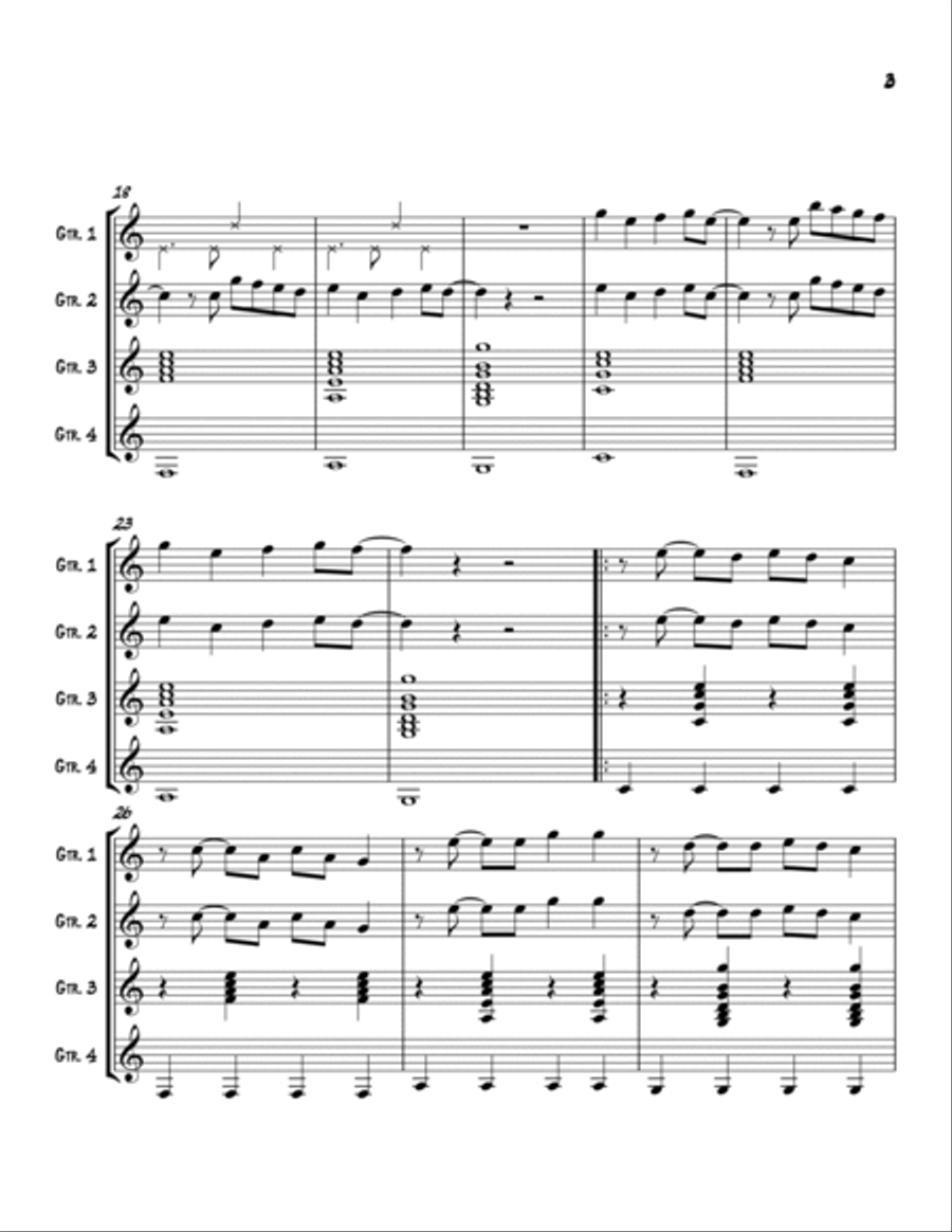 Wavin' Flag (coca-cola Celebration Mix) Acoustic Guitar scores gallery preview page 3