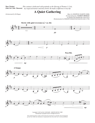 Book cover for From Silence To Song - Bass Clarinet (sub. Cello/Bsn)