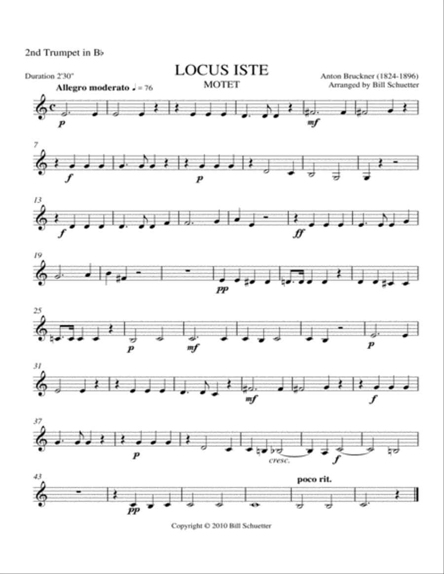 Locus Iste Brass Quintet scores gallery preview page 4