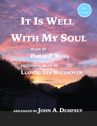 Book cover for A Touch of Beethoven: It Is Well With My Soul (Viola and Piano)