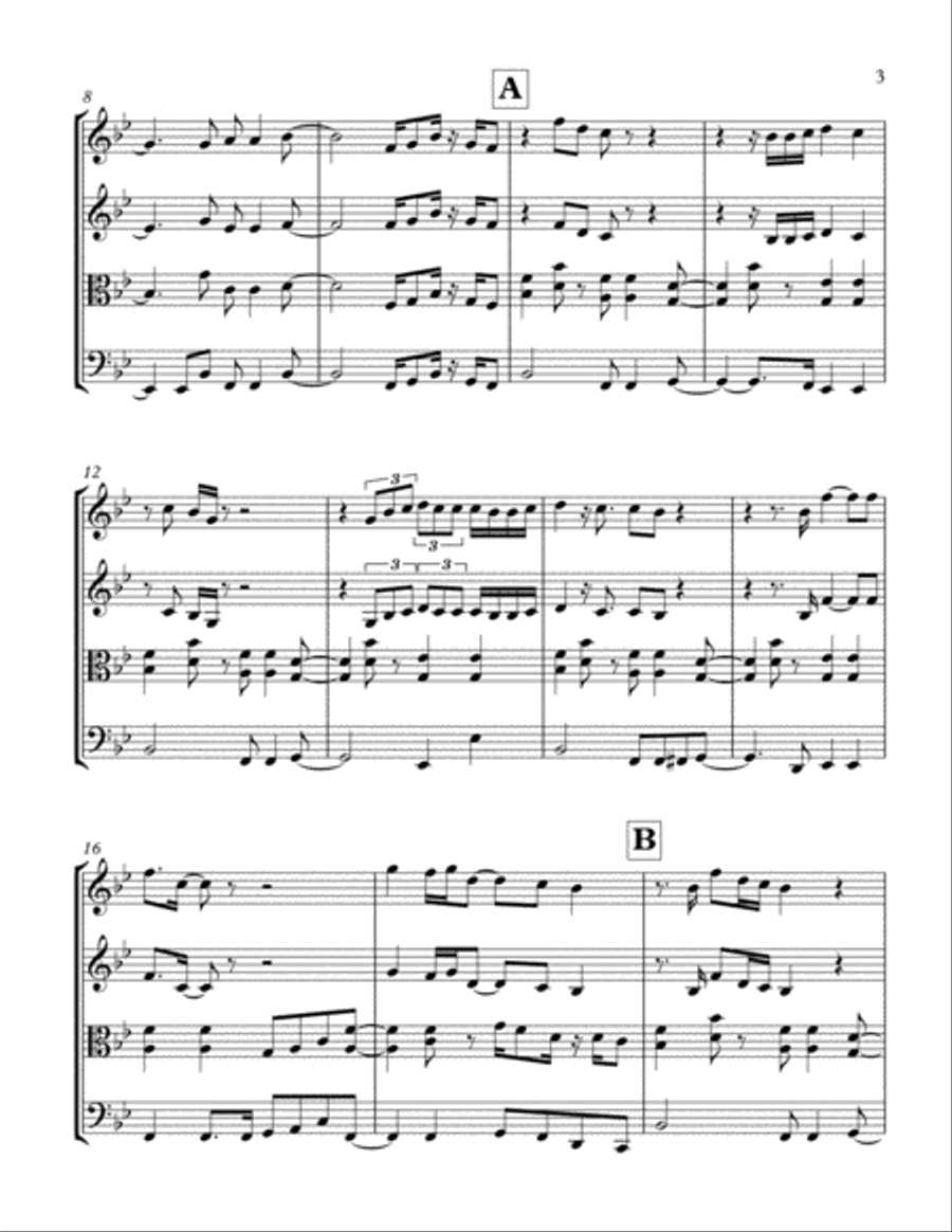 You Are The Best Thing String Quartet scores gallery preview page 3