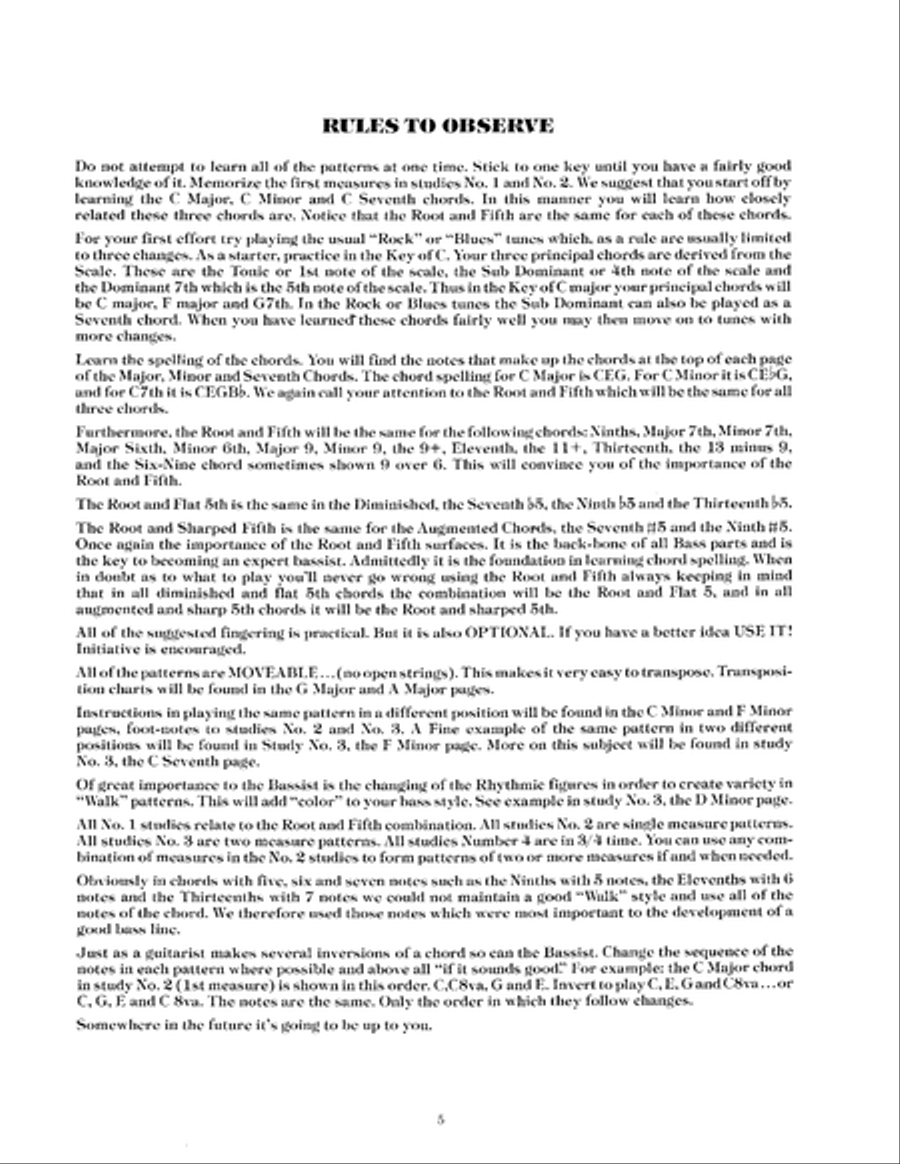 Play Electric Bass from Chord Symbols Bass Guitar scores gallery preview page 6