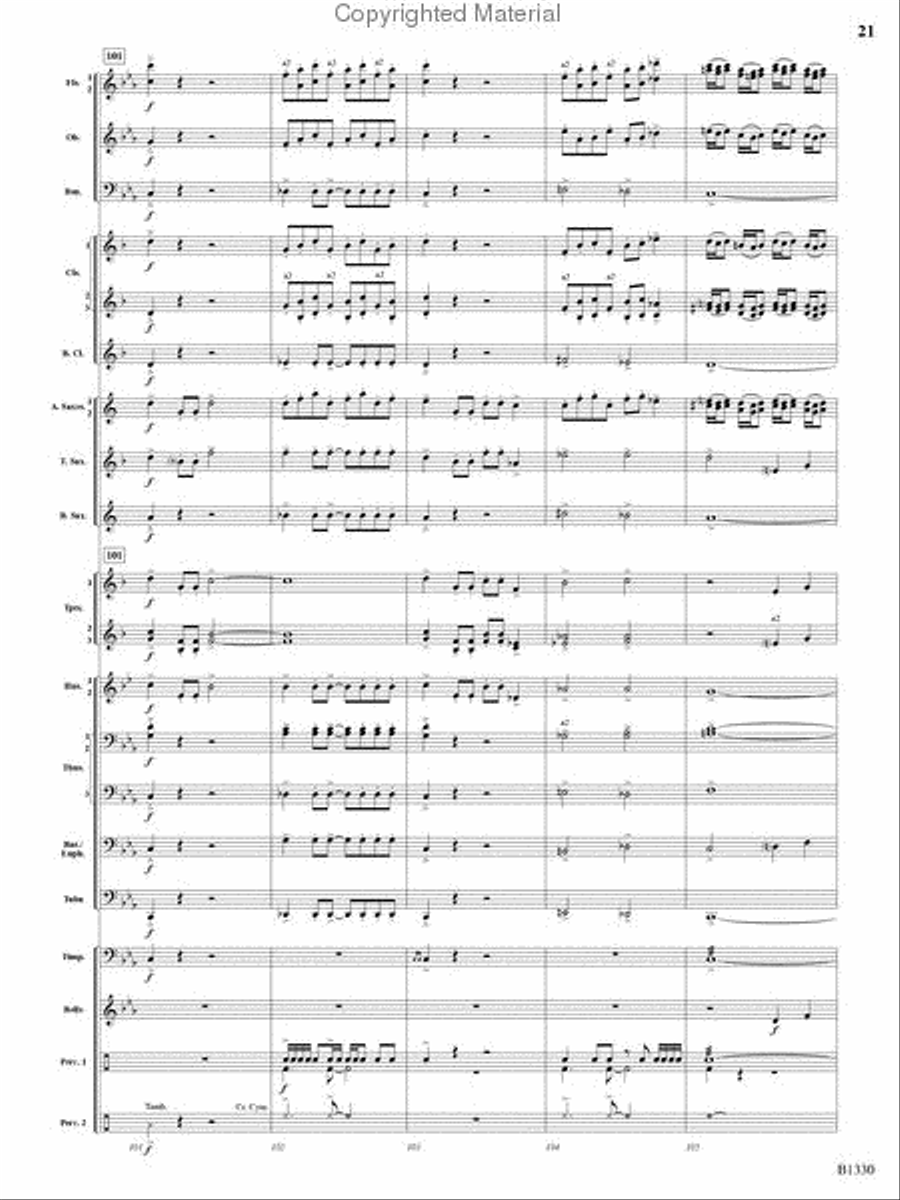 Raiders of the High Seas Concert Band scores gallery preview page 20