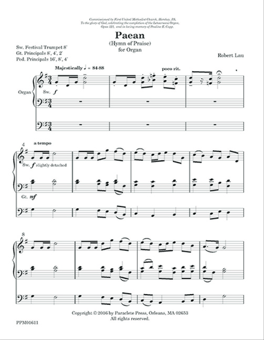 Paean (Hymn of Praise)