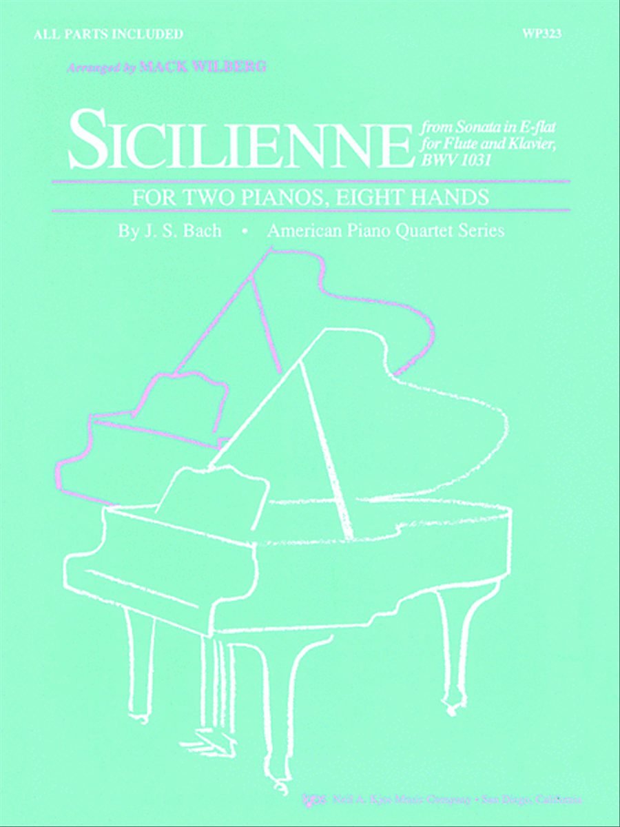 Sicilienne Piano scores gallery preview page 1