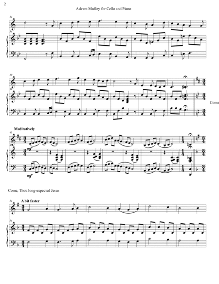 Advent Hymn Medley for Clarinet and Piano image number null