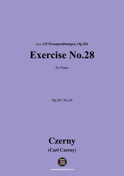 C. Czerny-Exercise No.28,Op.261 No.28 image number null