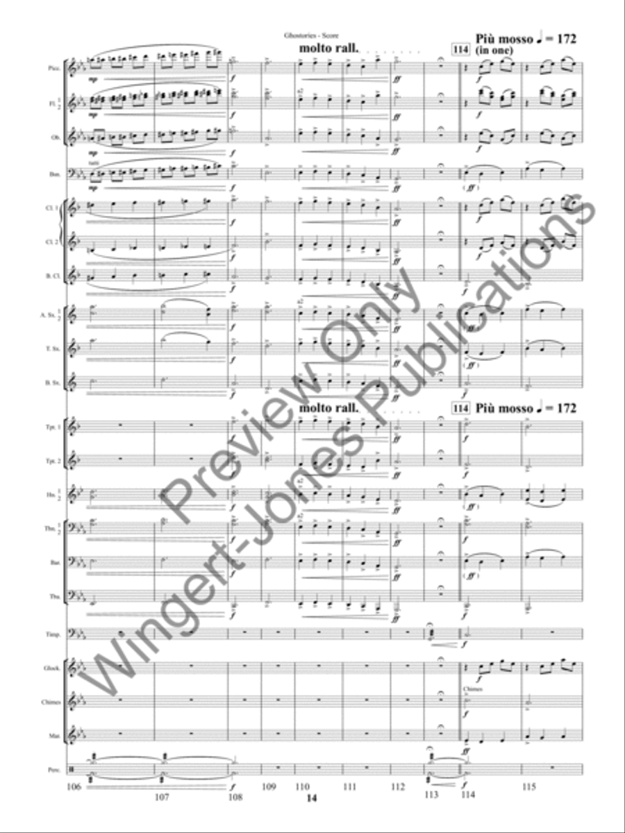Ghostories (Score) Ghostories (Score) Concert Band scores gallery preview page 17