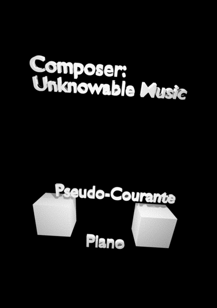 Pseudo-Courante (piano solo) image number null