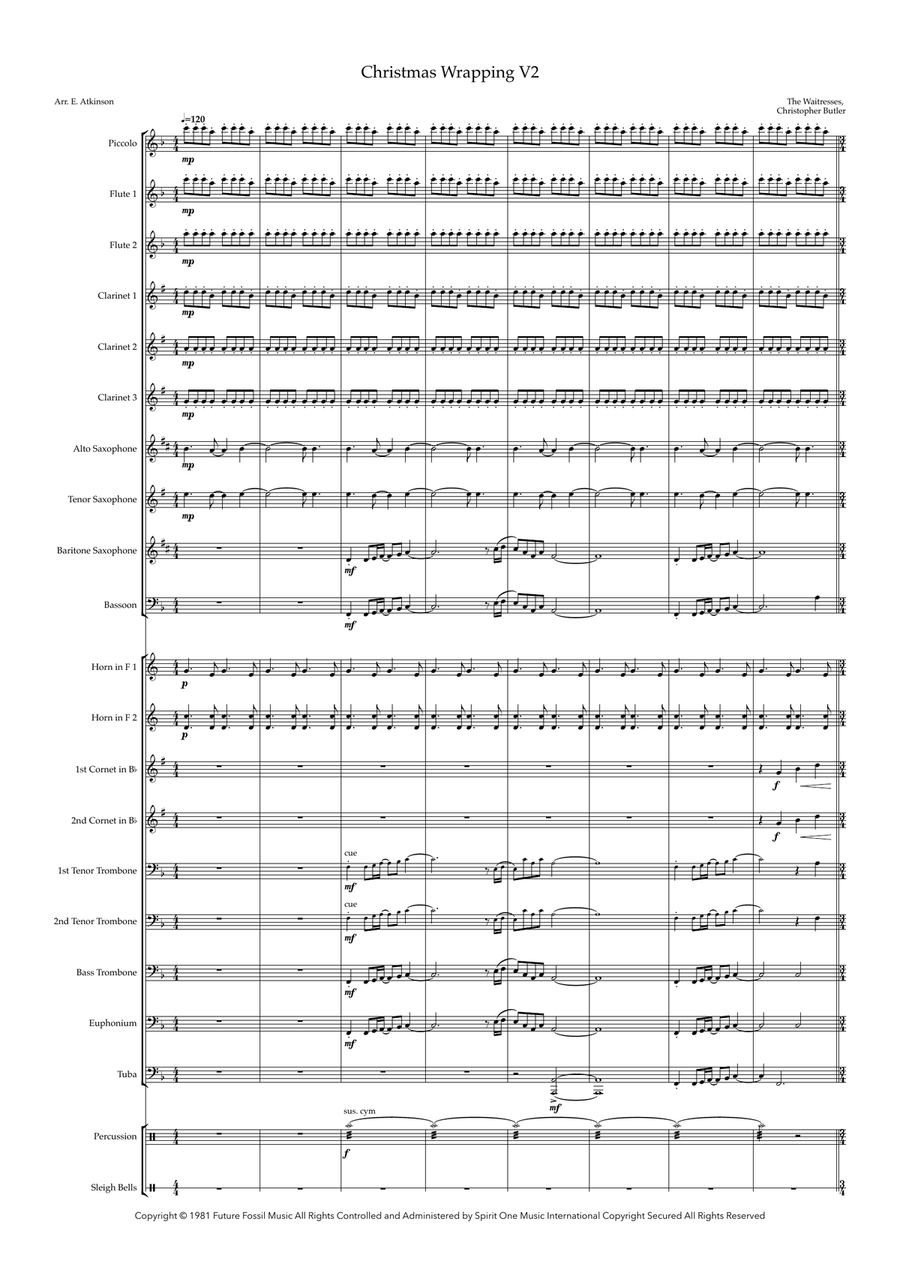 Christmas Wrapping Concert Band scores gallery preview page 1