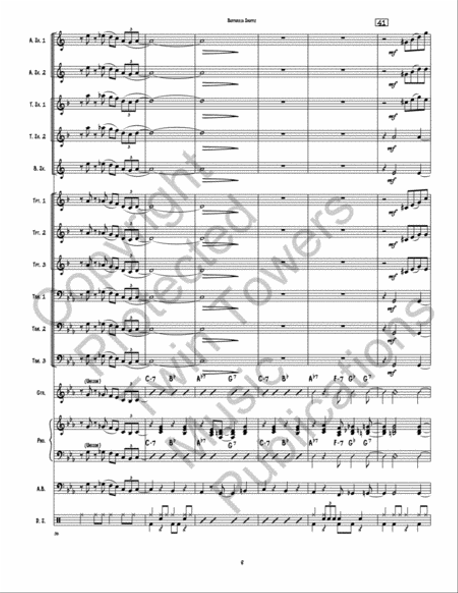 Buffarilla Shuffle Jazz Ensemble scores gallery preview page 9