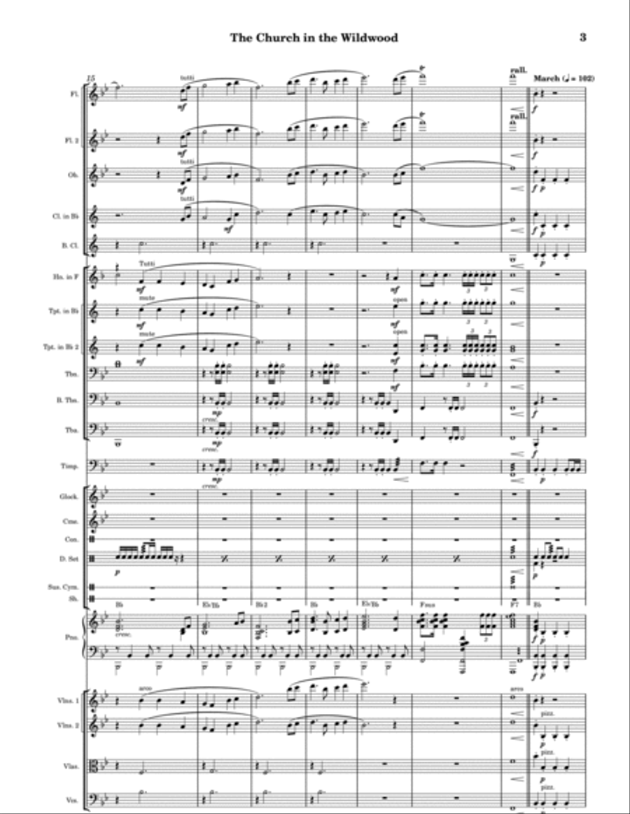 The Church in the Wildwood Full Orchestra scores gallery preview page 3