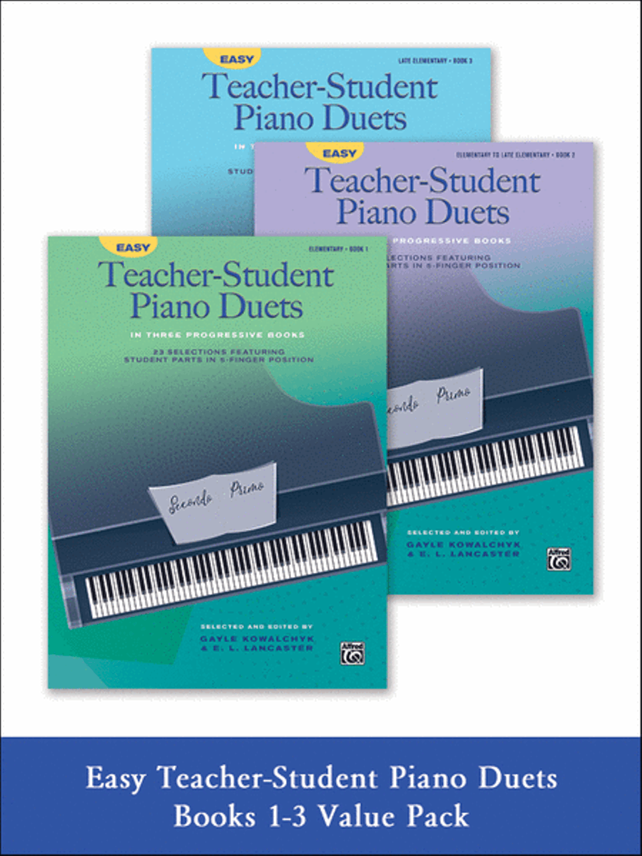 Easy Teacher-Student Piano Duets 1-3 (Value Pack) Piano Method scores gallery preview page 1