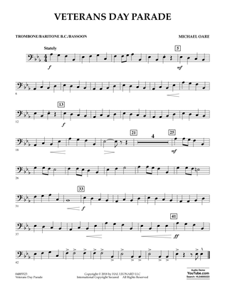Veterans Day Parade - Trombone/Baritone B.C./Bassoon