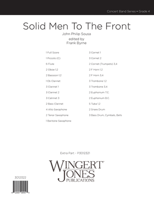 Solid Men To The Front - Full Score