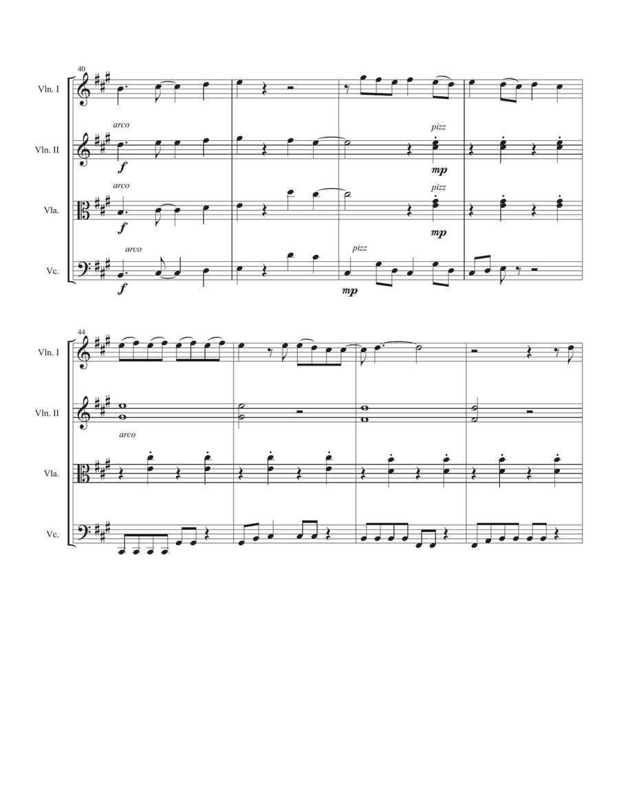 Is This Love String Quartet scores gallery preview page 6