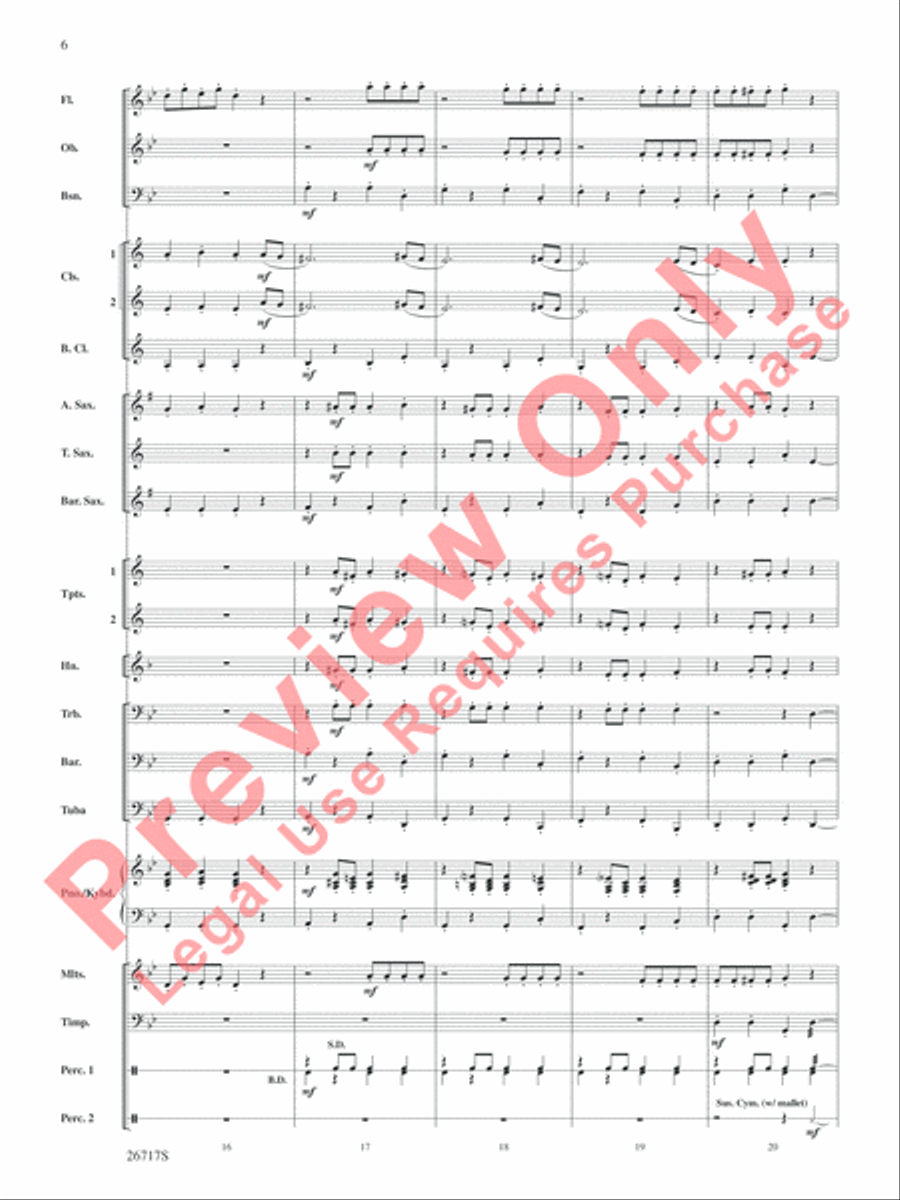 Dance of the Sugar Plum Fairy Concert Band Methods scores gallery preview page 7