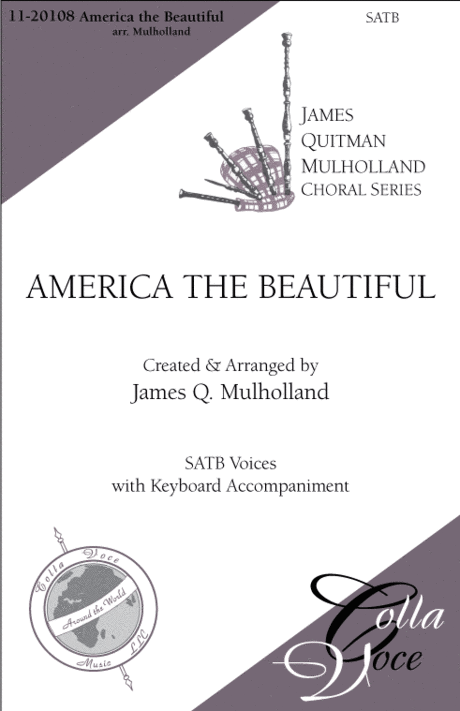America The Beautiful (Choral Score) 4-Part scores gallery preview page 1