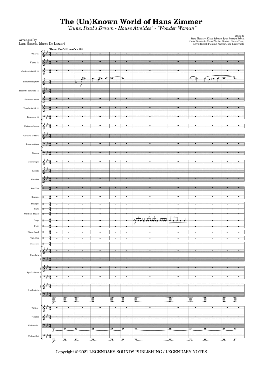 Dune Full Orchestra scores gallery preview page 1