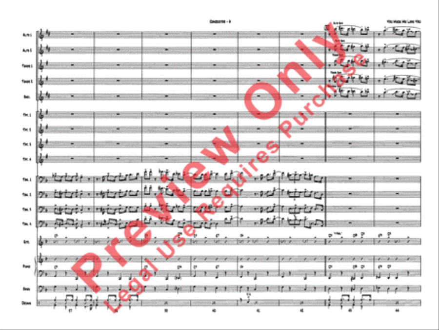 You Made Me Love You (I Didn't Want to Do It) Jazz Ensemble scores gallery preview page 9