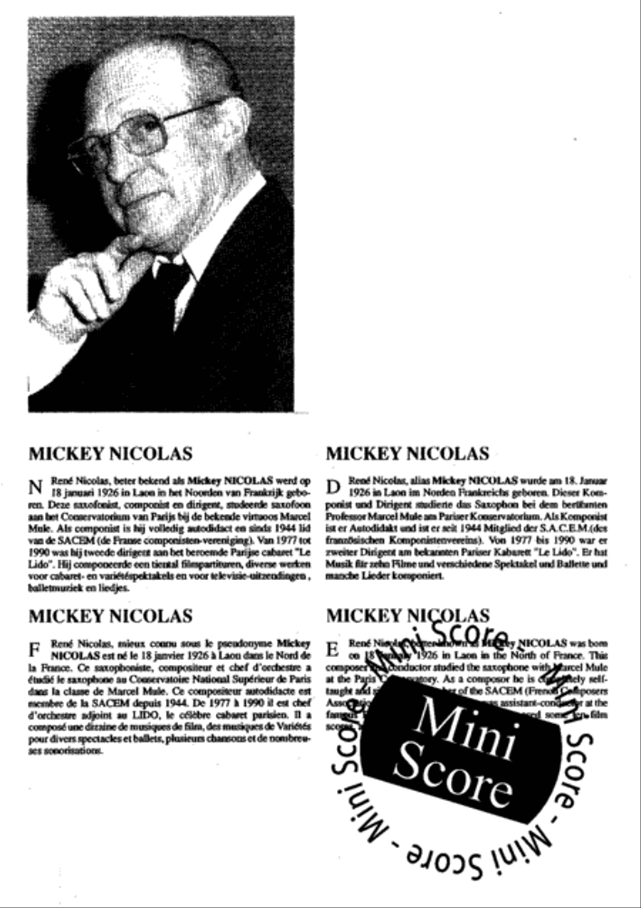 Paris Chansons Paris Chansons Concert Band scores gallery preview page 4