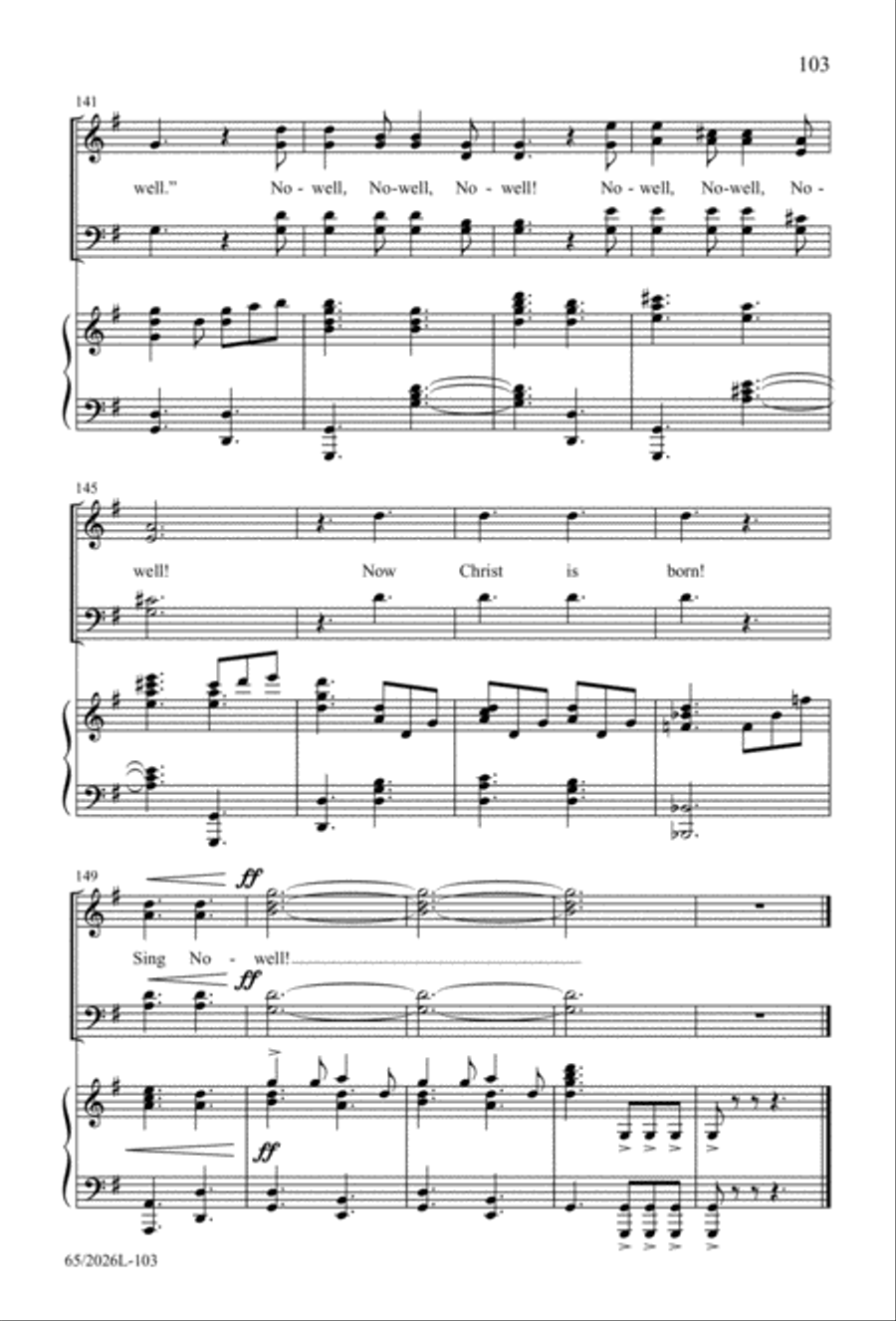 Night of the Father's Love 4-Part scores gallery preview page 104