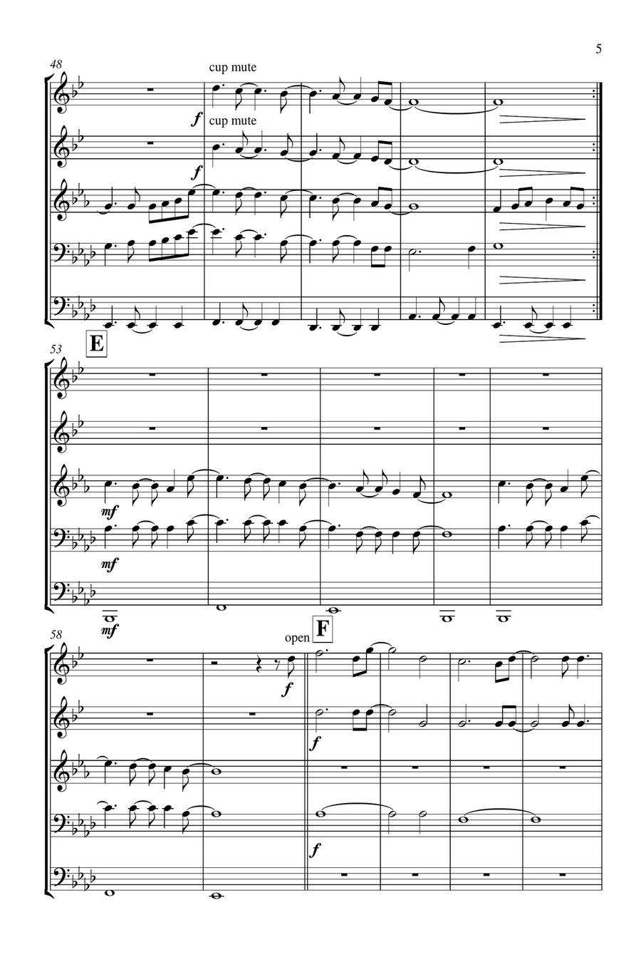 All Of Me All Of Me Brass Ensemble scores gallery preview page 6