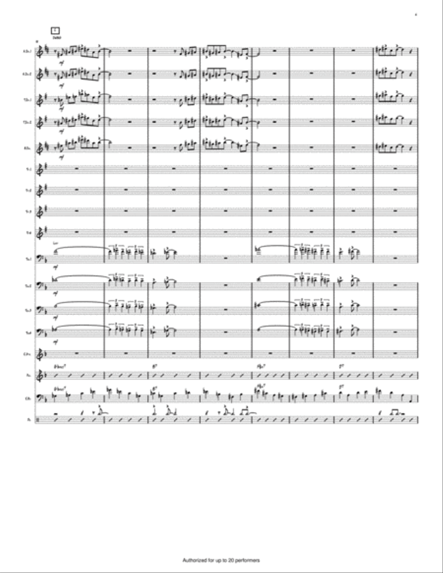 Girl From Ipanema (Instrumental) Large Ensemble scores gallery preview page 4