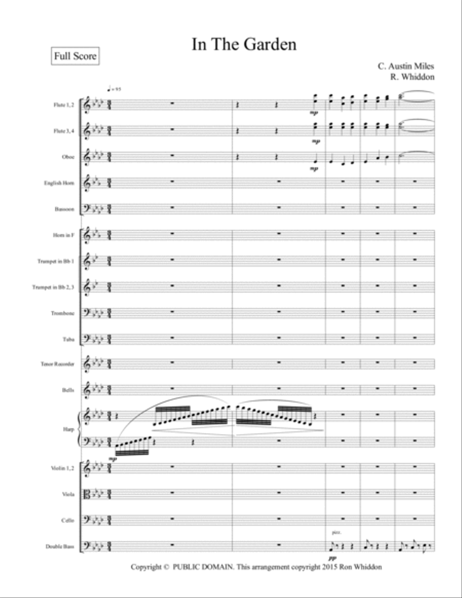 IN THE GARDEN Full Orchestra scores gallery preview page 2