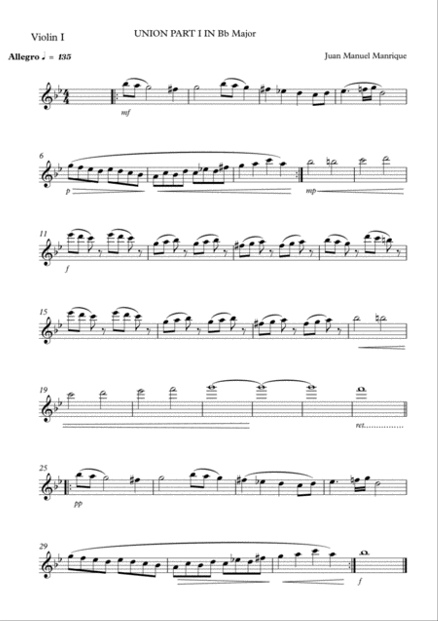 Union in Bb String Quintet scores gallery preview page 5