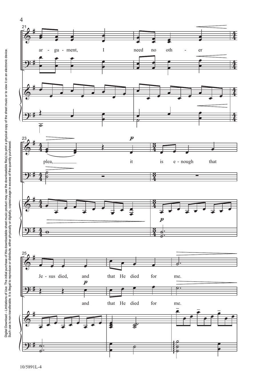 My Faith Has Found a Resting Place Choir scores gallery preview page 4