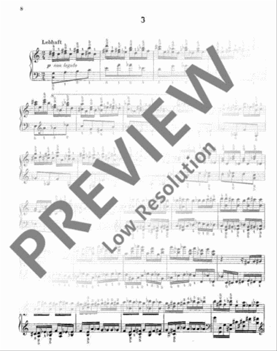 5 x 10 Etüden Piano Solo scores gallery preview page 9