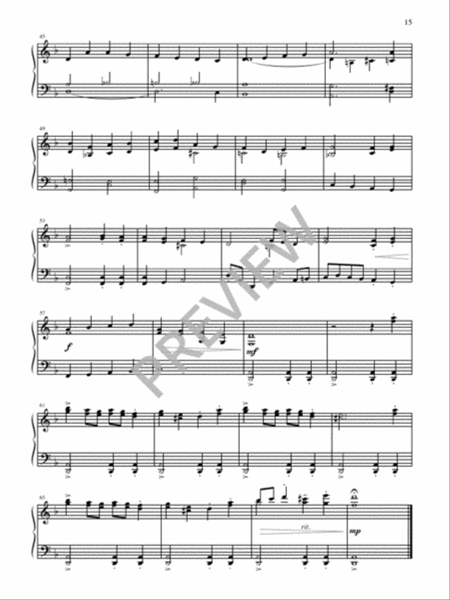 Six Advent Christmas Carols Christmas scores gallery preview page 17