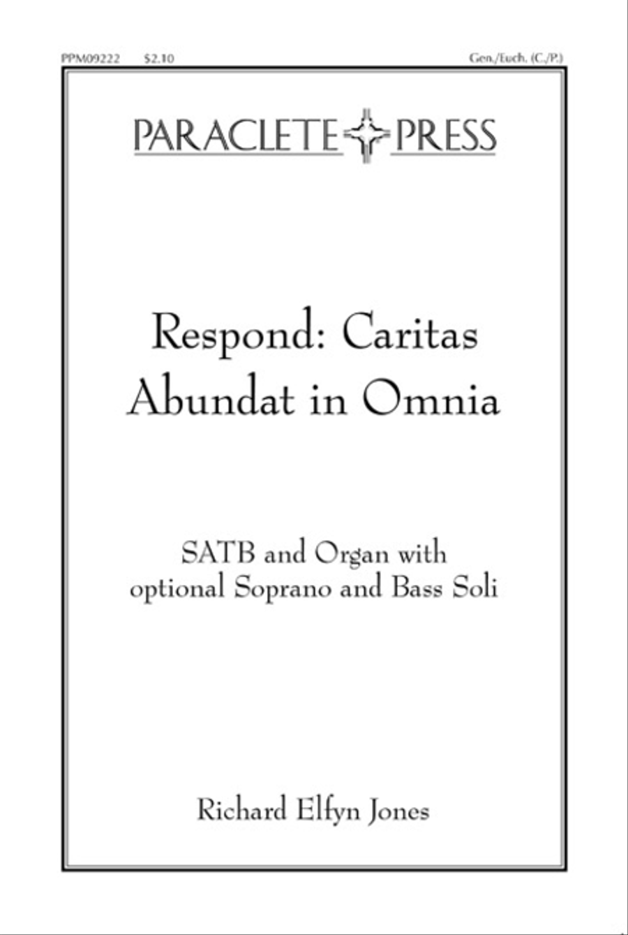 Respond: Caritas Abundat in Omnia 4-Part scores gallery preview page 1