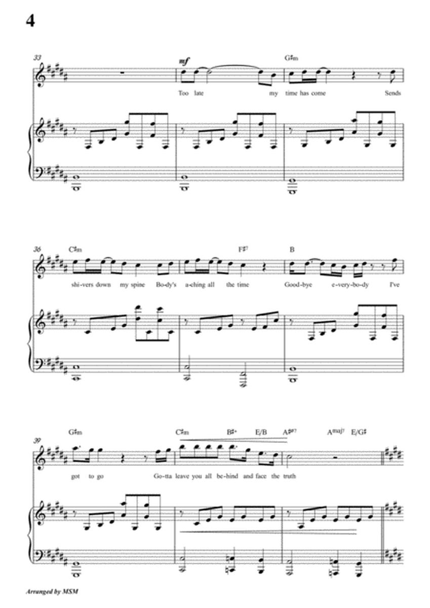 Bohemian Rhapsody,in B Major,for Voice and Piano