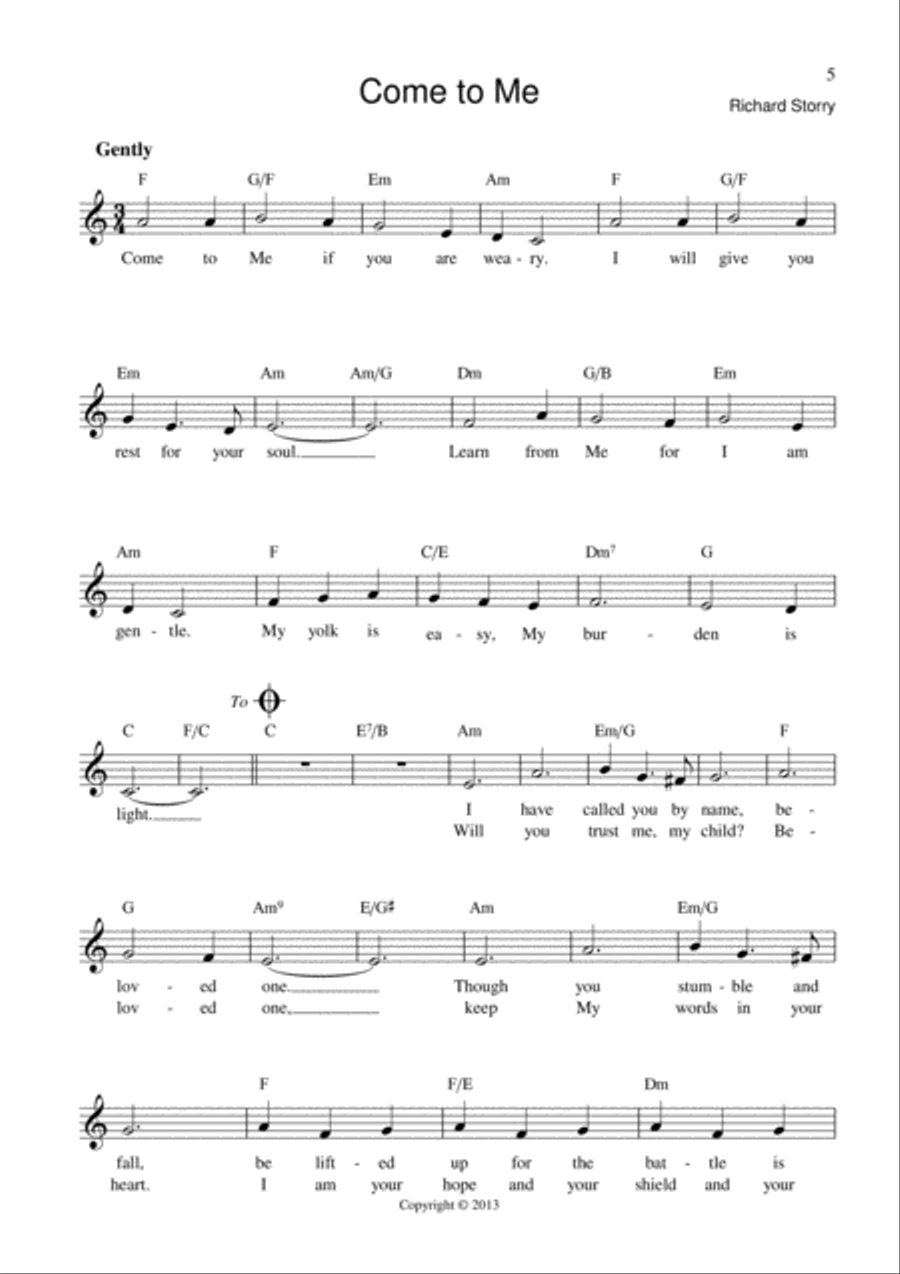 Songs for Today's Church Songs for Today's Church Piano, Vocal, Guitar scores gallery preview page 5
