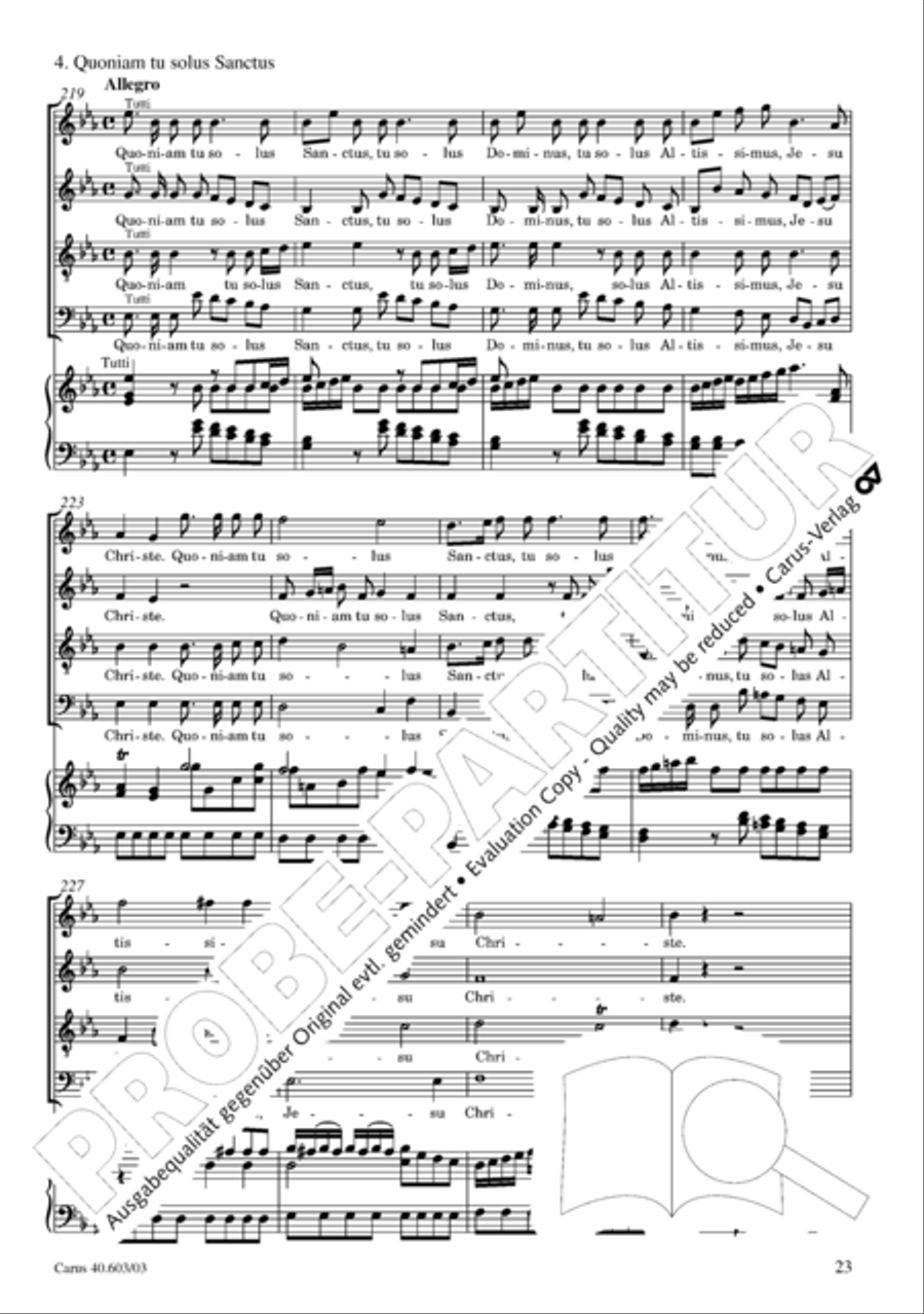 Grosse Orgelsolomesse in Es 4-Part scores gallery preview page 24