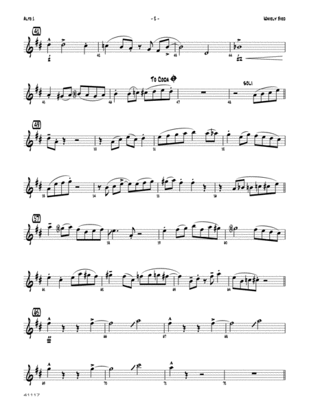 Whirly Bird: E-flat Alto Saxophone
