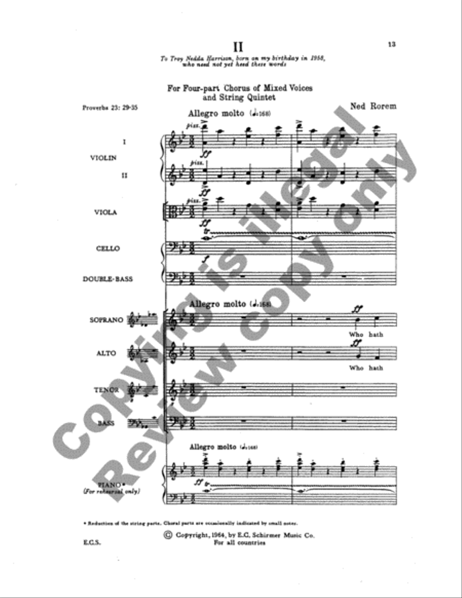 Two Psalms and a Proverb (Full Score) Choir scores gallery preview page 7