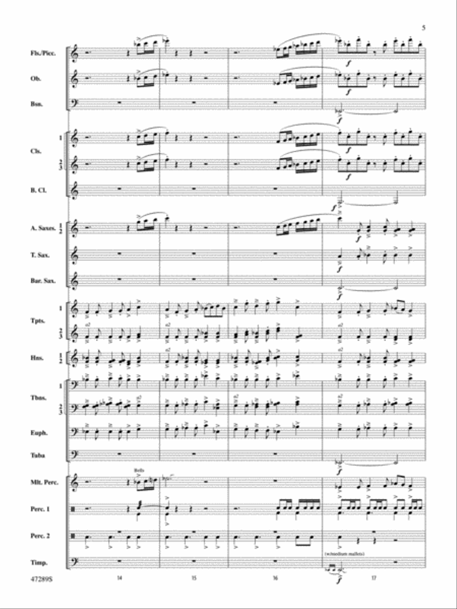 A Symphonic Celebration: Score Concert Band scores gallery preview page 5