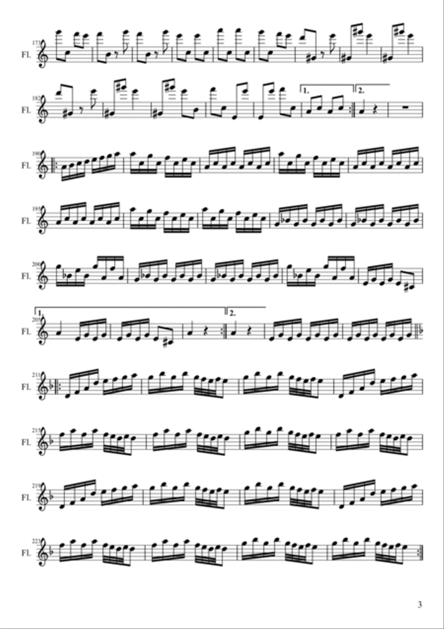 Burners (A Song for Flute) Flute Solo scores gallery preview page 3