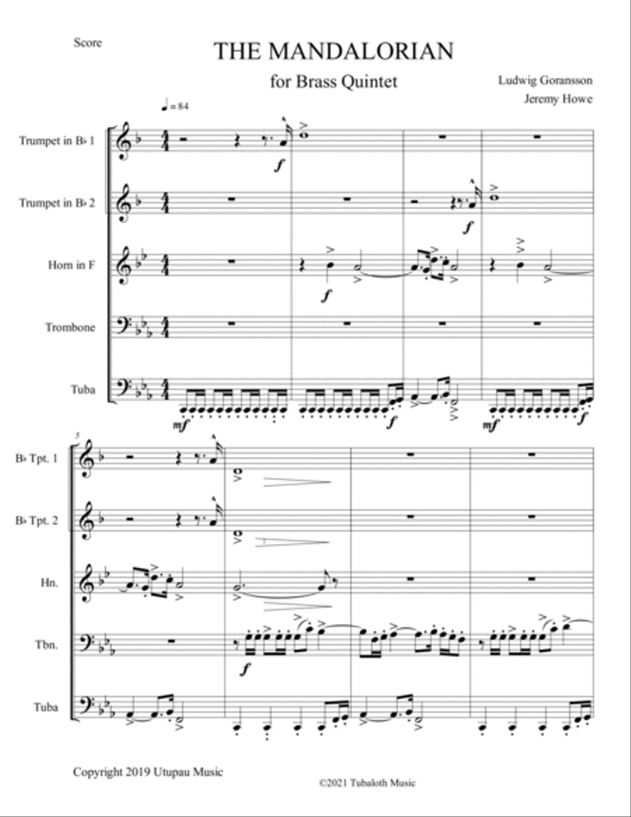 Theme From The Mandalorian Chamber Music scores gallery preview page 3
