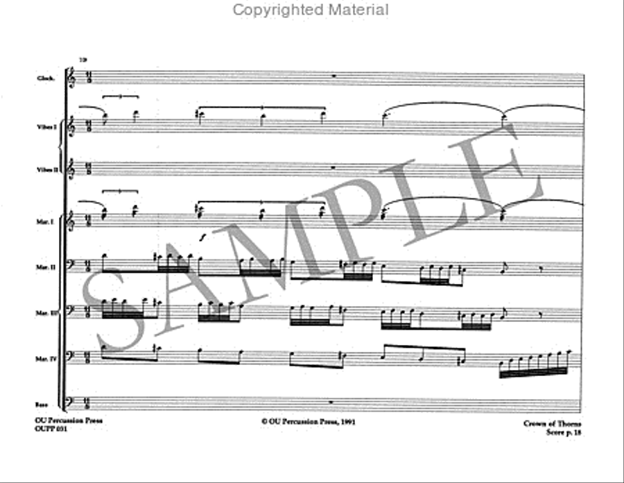 Crown of Thorns Percussion Ensemble scores gallery preview page 19