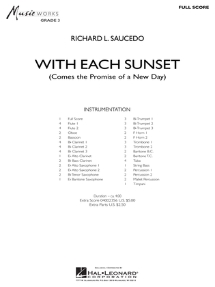 With Each Sunset (Comes the Promise of a New Day) - Full Score