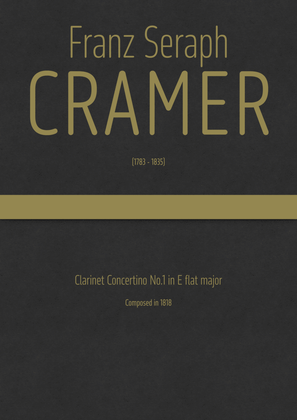 Cramer - Clarinet Concertino No.1 in E flat major