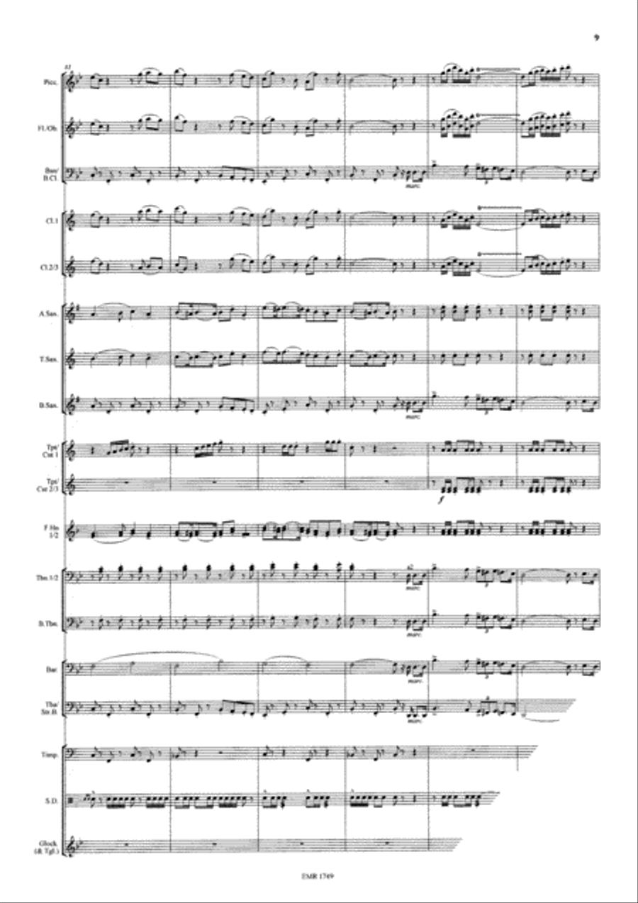 The Bridge On The River Kwai Concert Band scores gallery preview page 10
