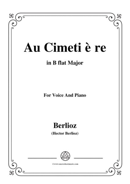 Berlioz-Au Cimetière in B flat Major,for voice and piano image number null