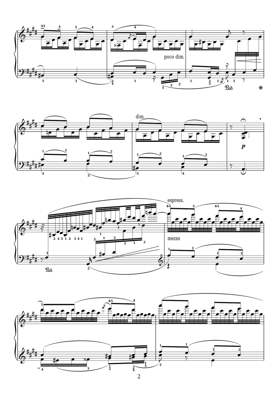 13 Morceaux, Op.76 - V. Consolation Piano Solo scores gallery preview page 2