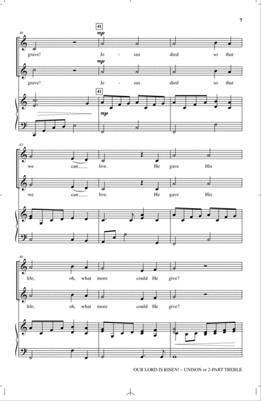 Our Lord Is Risen Children's Choir scores gallery preview page 5